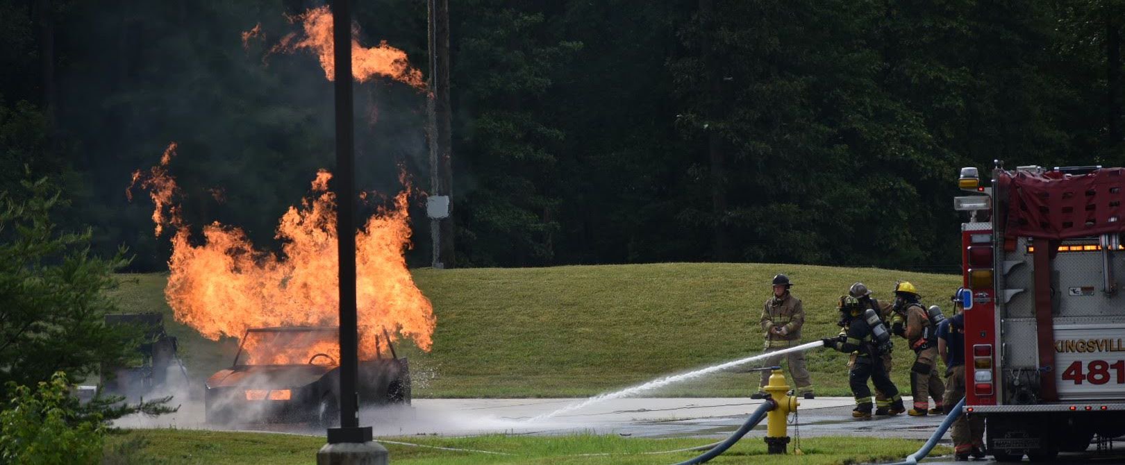 nertc 20200723 car fire company flames.jpg